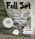 "I Fully Intend to Haunt People" Ghost Badge Reel | Funny Retractable Acrylic ID Holder