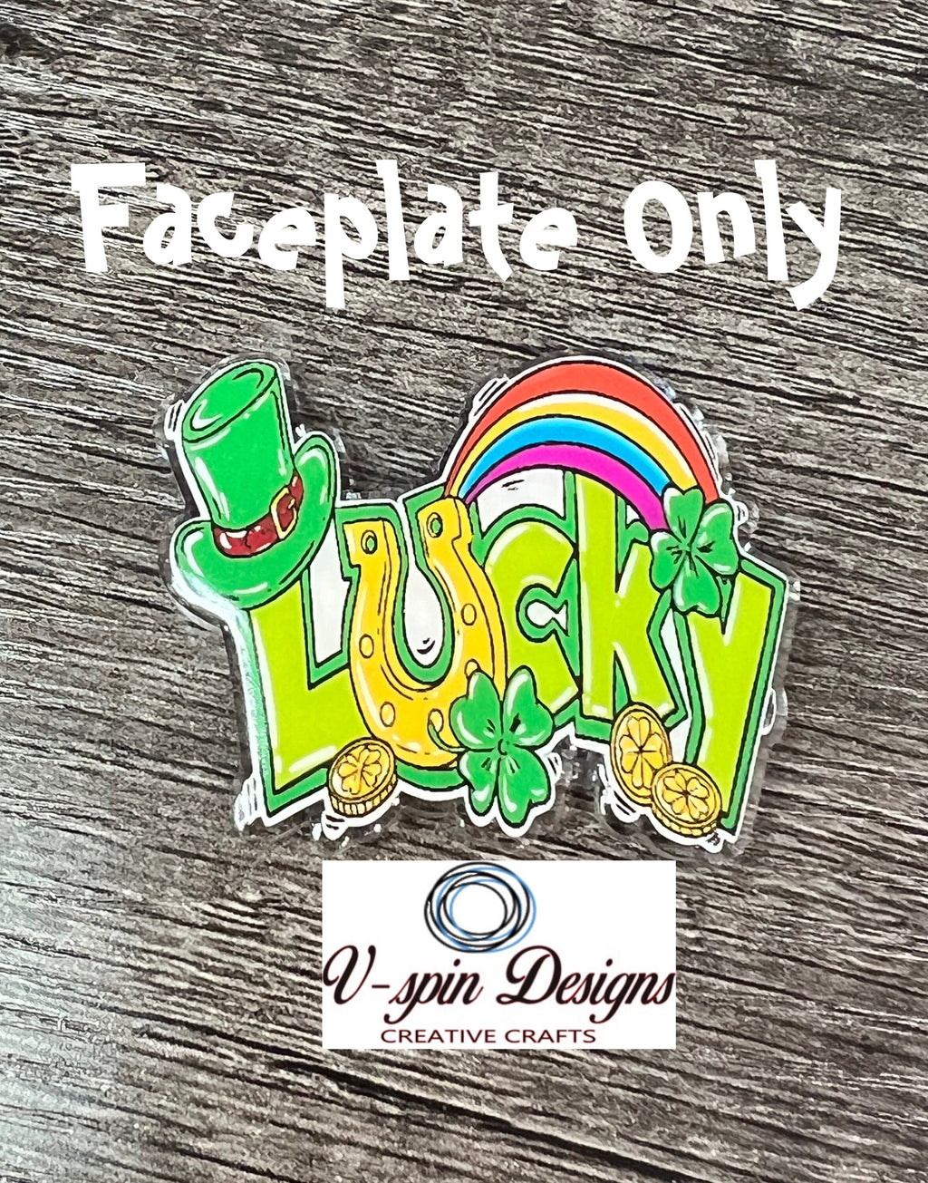 "Lucky" St. Patrick's Day Badge Reel | Retractable Acrylic ID Holder
