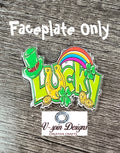 "Lucky" St. Patrick's Day Badge Reel | Retractable Acrylic ID Holder