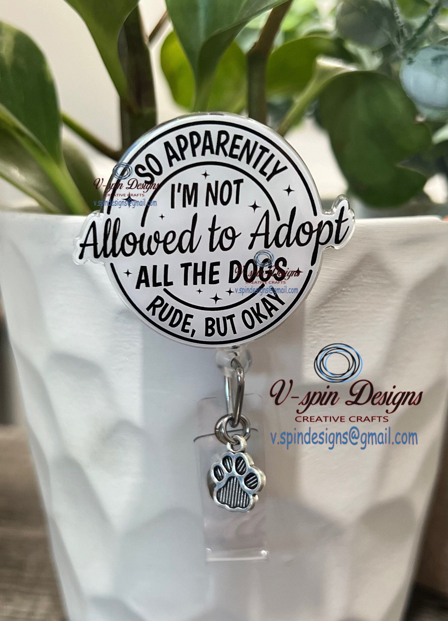 "So Apparently I'm Not Allowed to Adopt All the Dogs" Badge Reel | Funny ID Holder