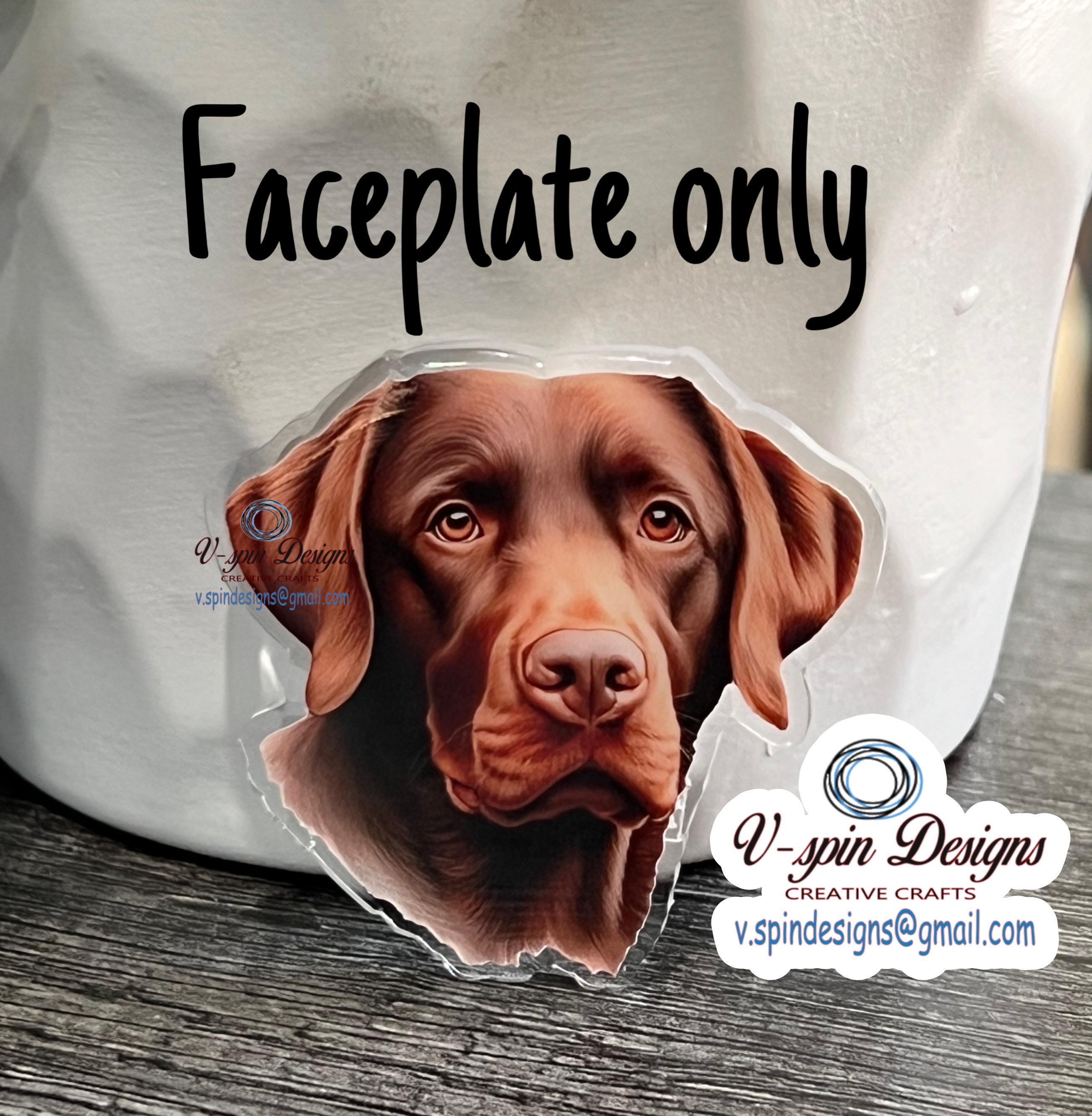 Rust Labrador Retriever Badge Reel | Retractable Acrylic ID Holder