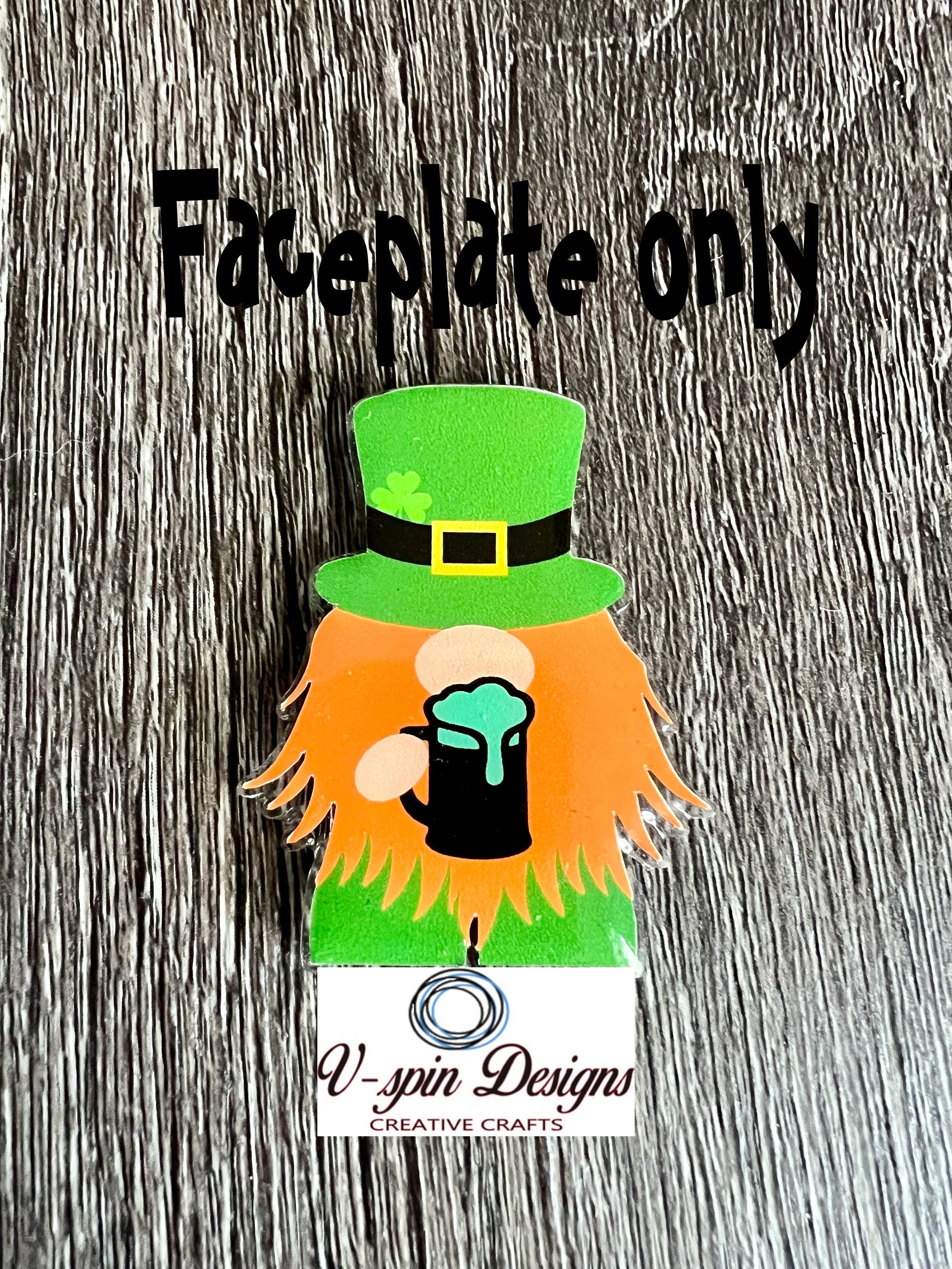 St. Patrick's Day Gnome Badge Reel | Holiday Retractable Acrylic ID Holder