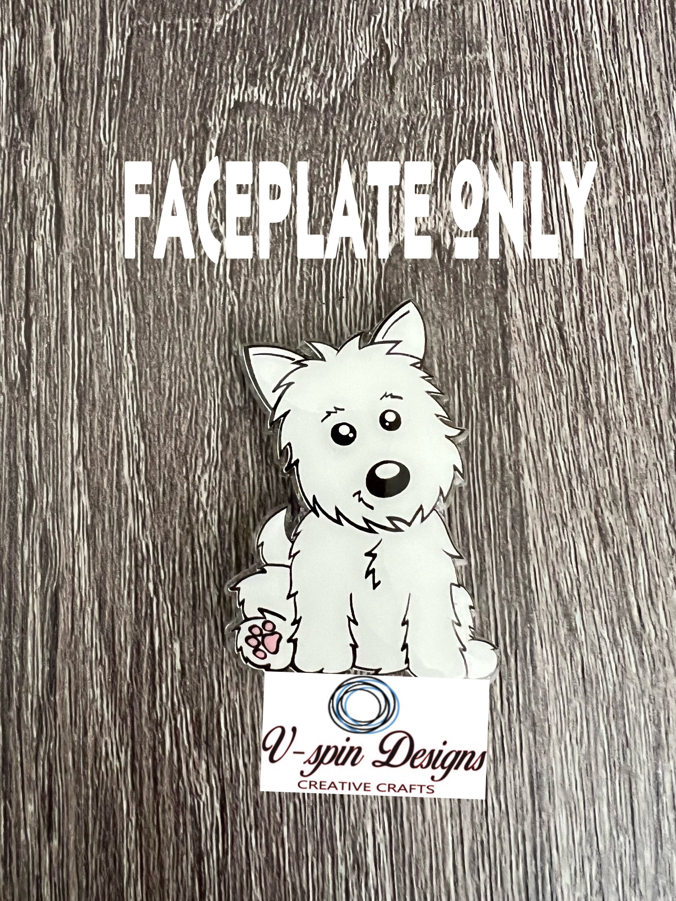 Westie Dog Badge Reel | Retractable Acrylic ID Holder for Dog Lovers