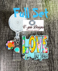 "Love Like Jesus" Badge Reel | Inspirational Retractable Acrylic ID Holder