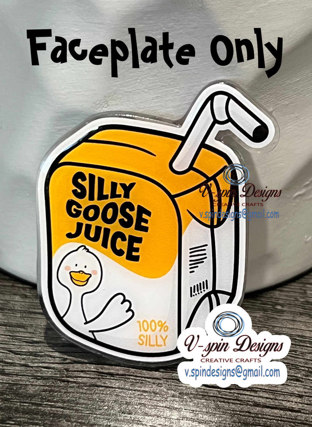 Silly Goose Juice Badge reel/ID Holder card holder/nurse/teachers/fun/silly