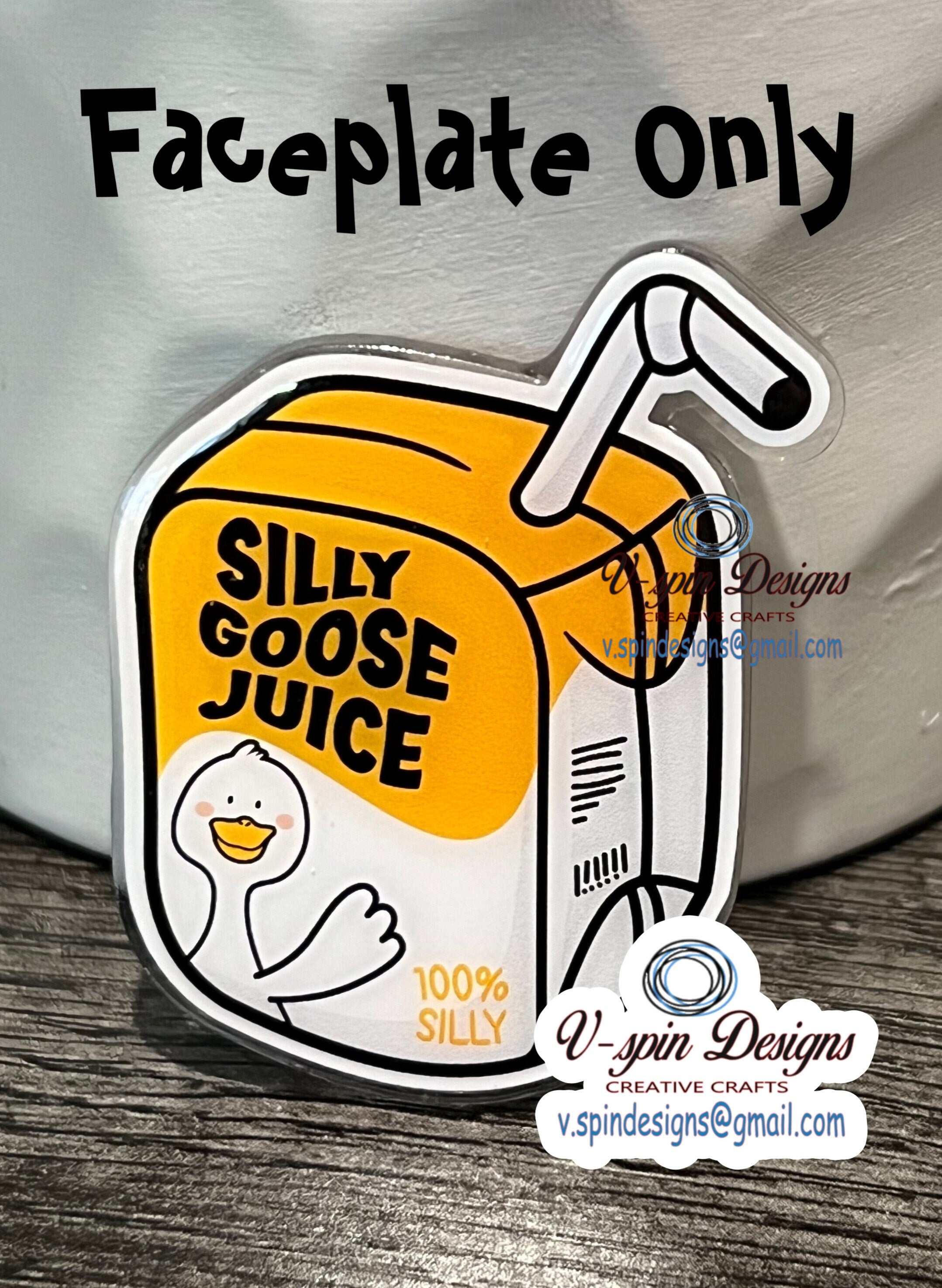 Silly Goose Juice Badge reel/ID Holder card holder/nurse/teachers/fun/silly