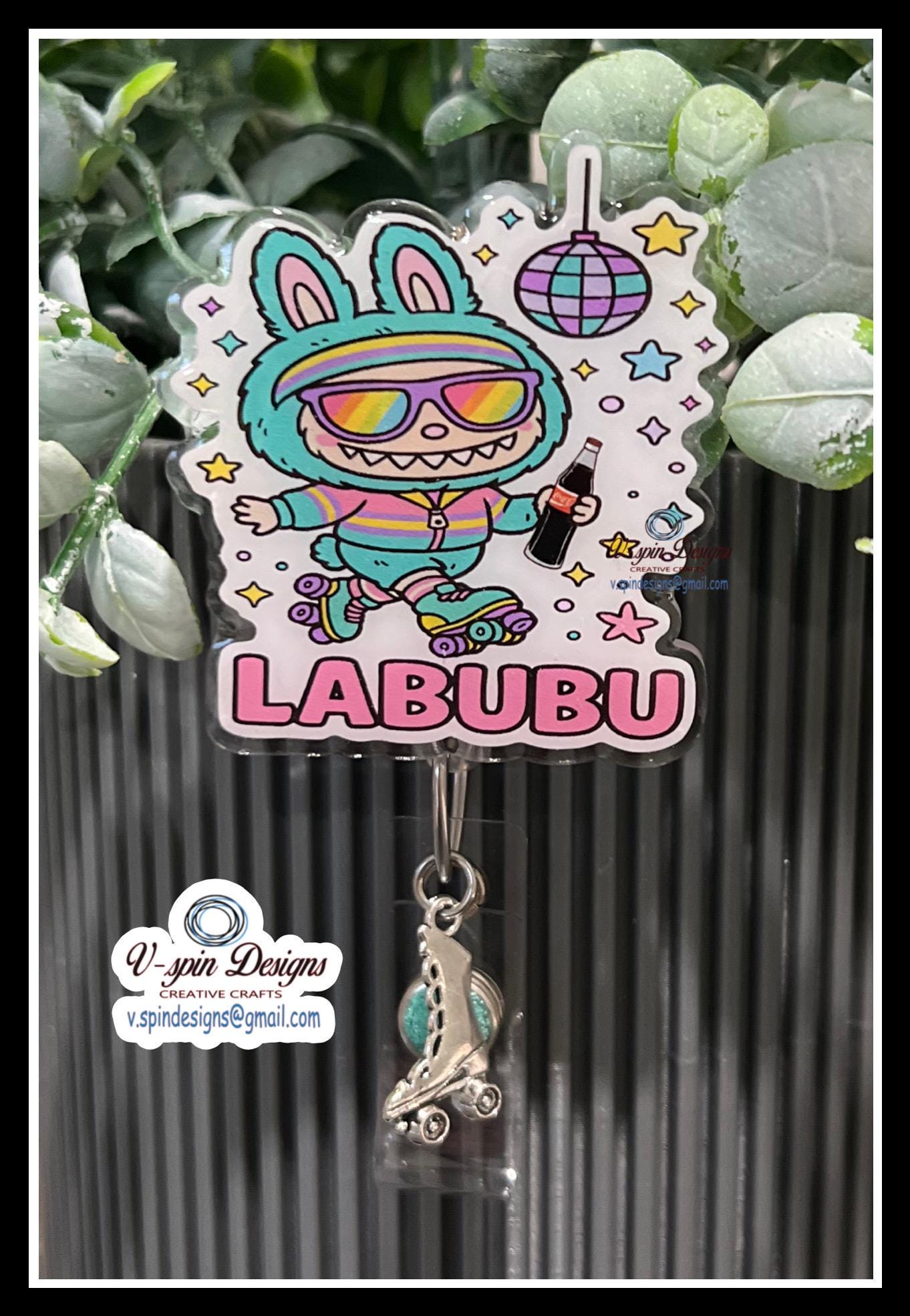 Roller Skating Monster Badge Reel: Interchangeable ID Holder