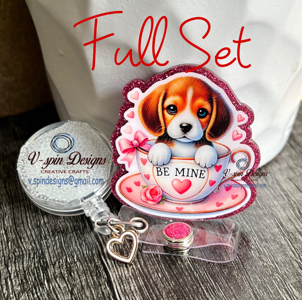 Beagle Cup badge reel/ID Holder/card holder/teachers/nurses/dogs