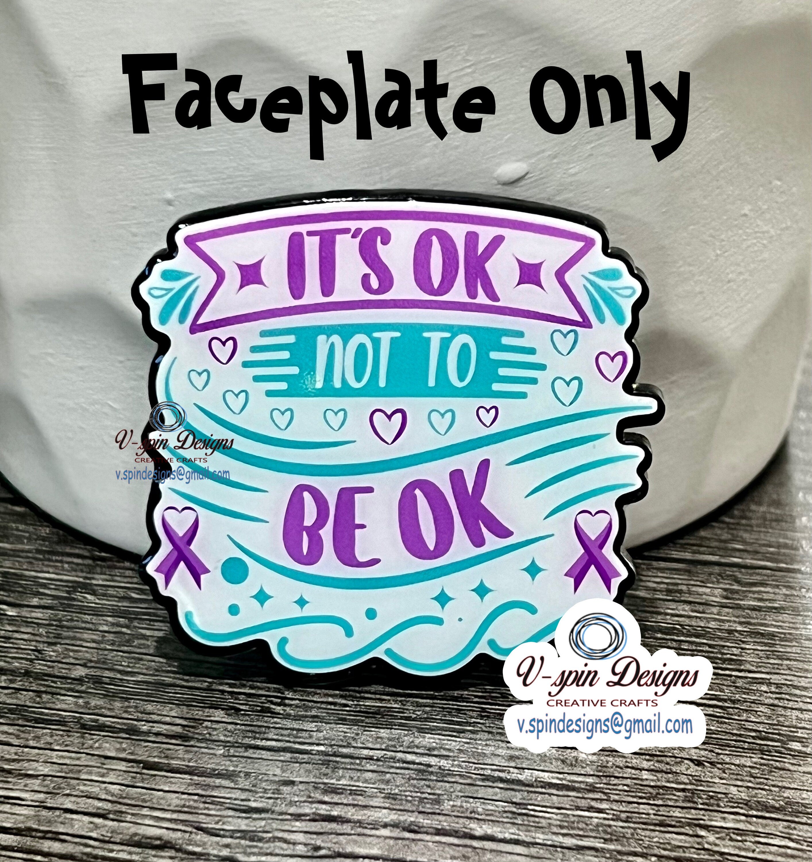 Suicide prevention "It's OK to not Be OK" badge reel/ID Holder/nurses/teachers/kind