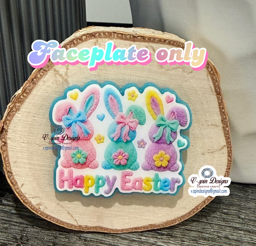 Easter Bunnies badge reel/ID Holder/card holder/teachers/nurses/Easter badge reels