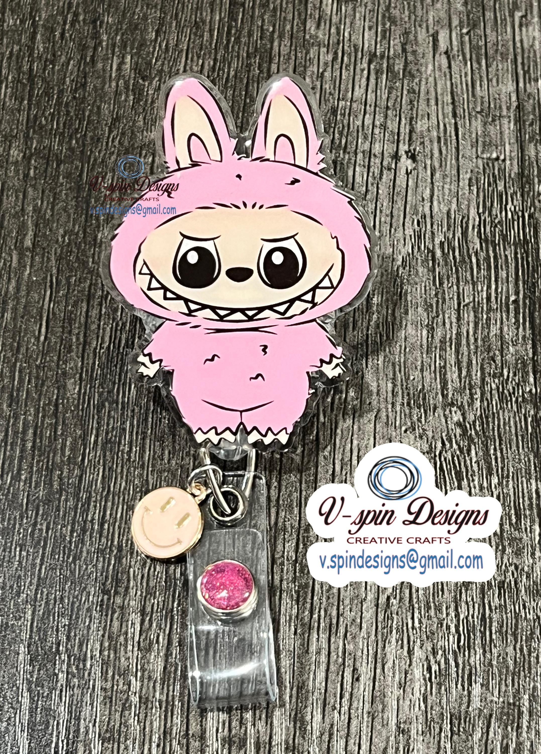 Cute little Monster retractable badge reel/ID holder/nurse badge reels