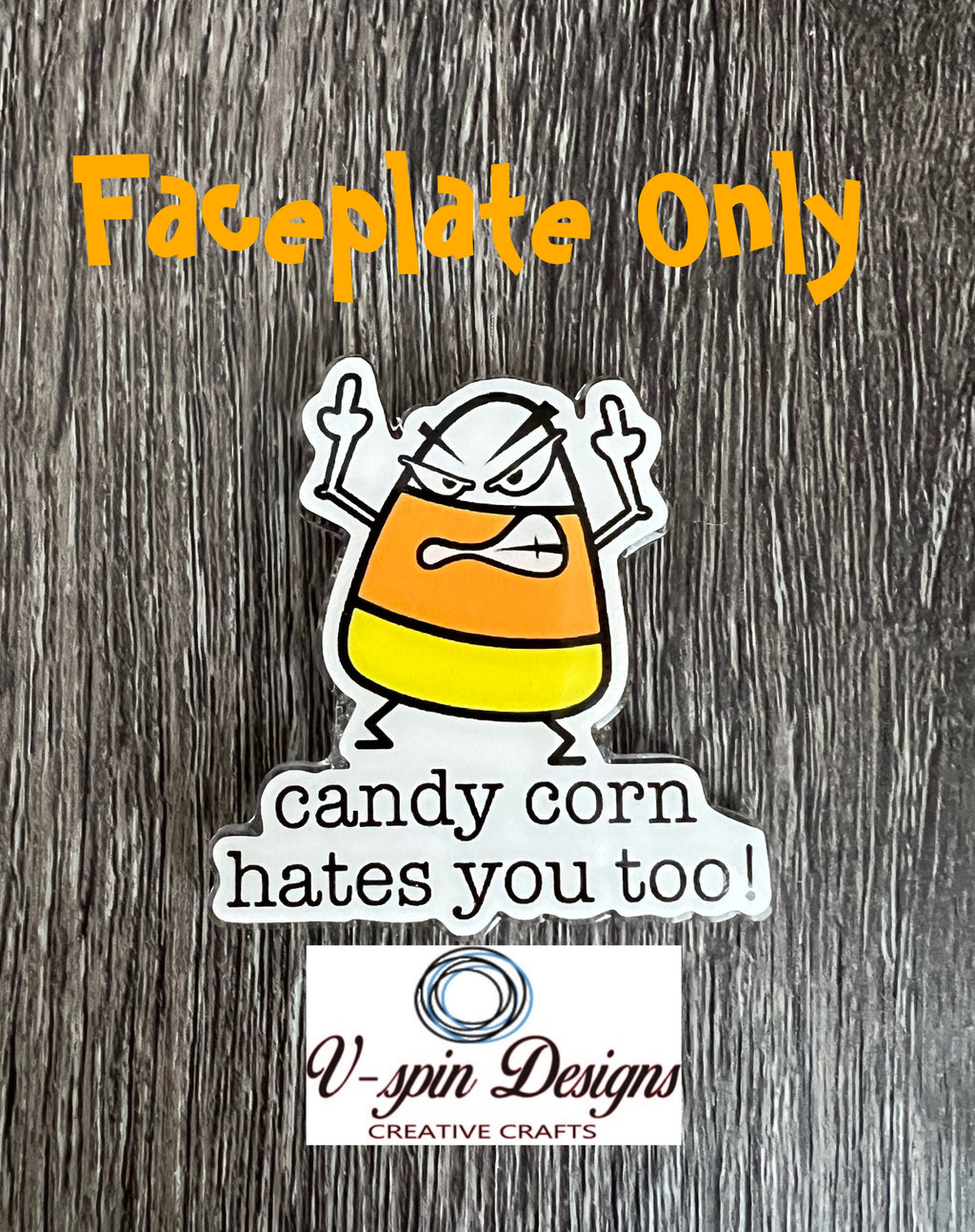 Funny “candy corn hates you too” Badge reel/nurse badge reels/funny badge reels/holiday badge reels