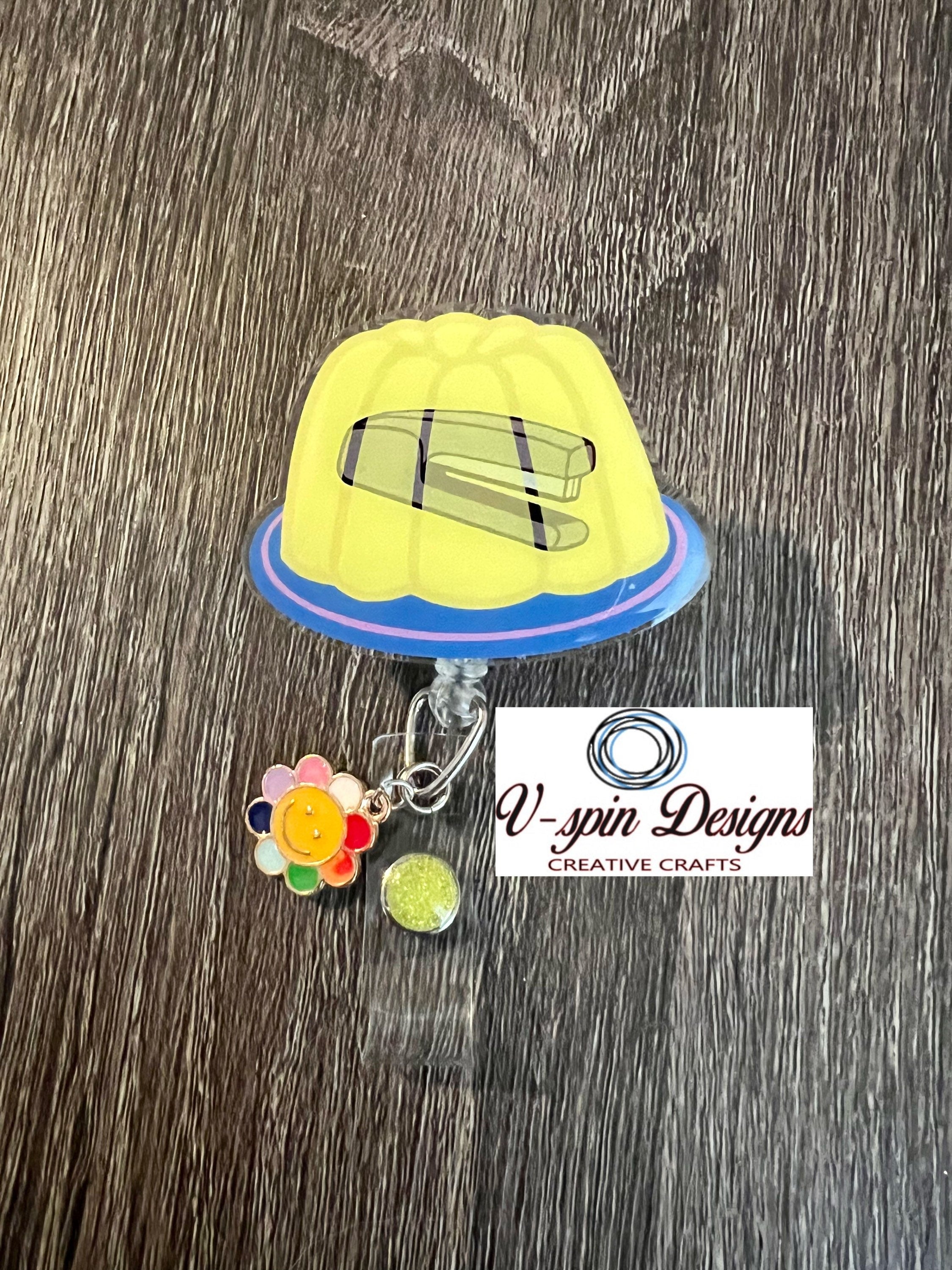 Jello mold fun badge reel/ID Holders/nurses/students/office