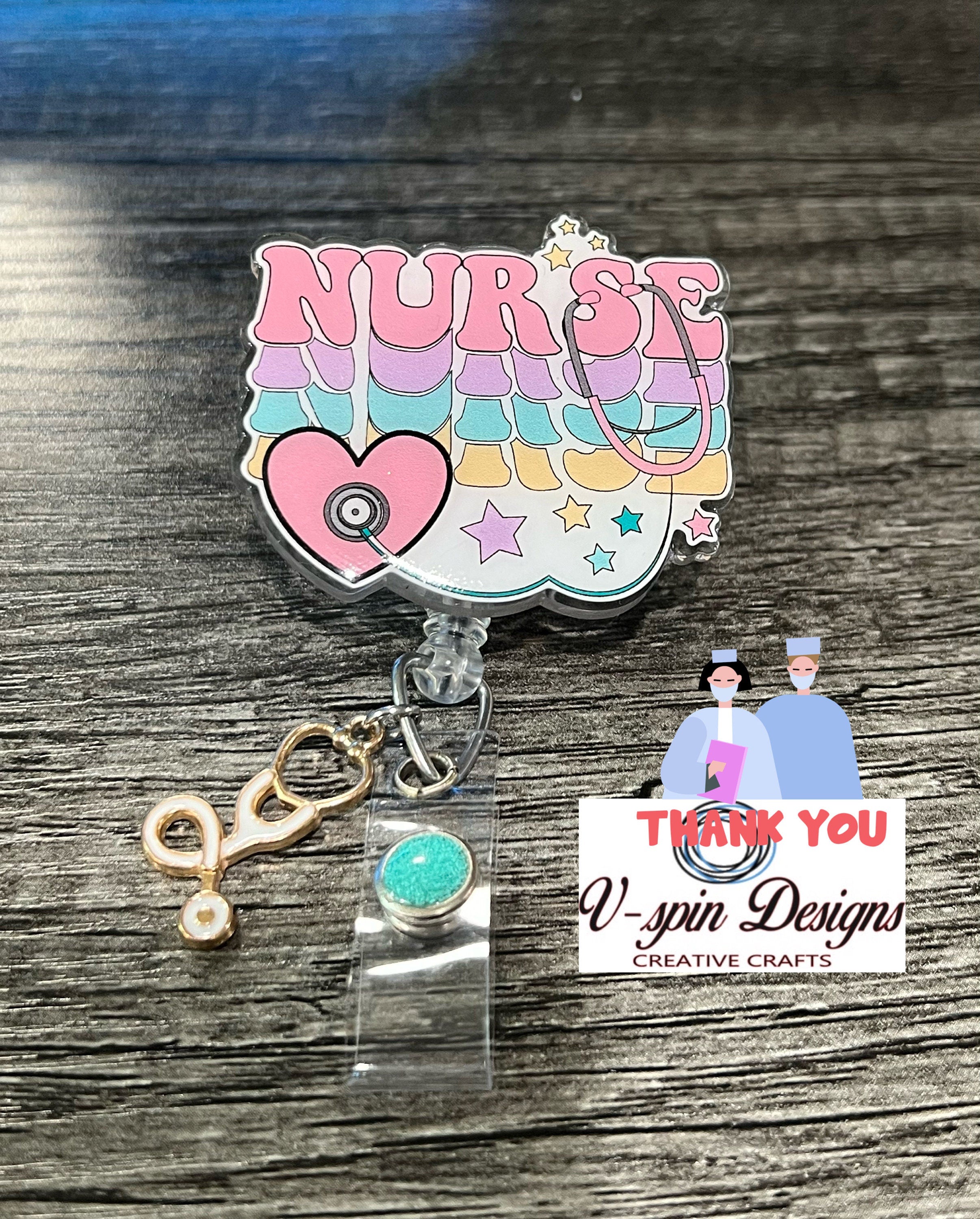 Nurse badge reel/ID Holder/Card holder/students/nursing