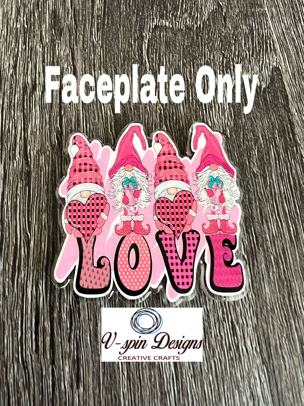 2” Gnome Love, badge reel/ID Holder/card holder/teachers/nurses/valentines