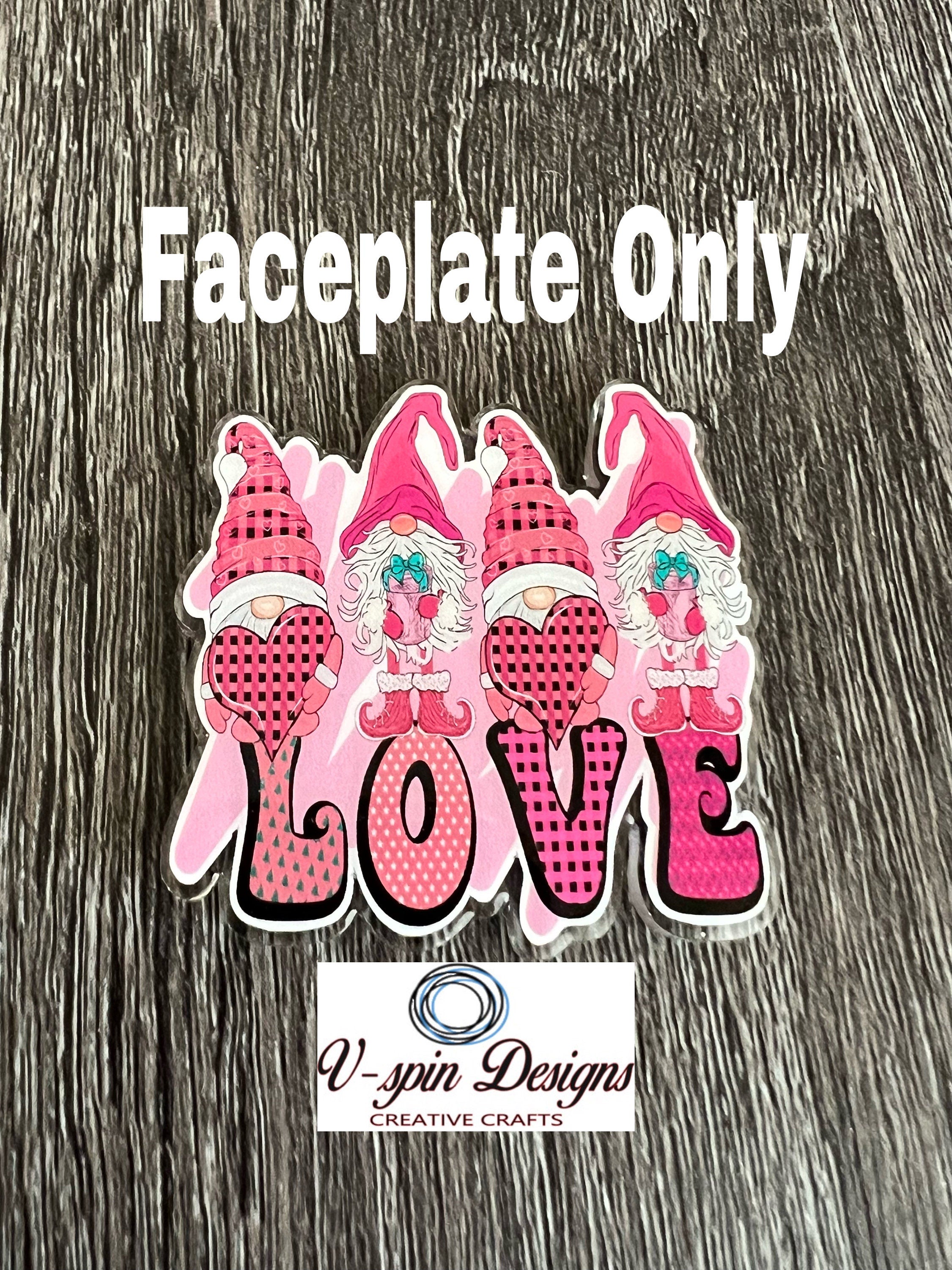 2” Gnome Love, badge reel/ID Holder/card holder/teachers/nurses/valentines