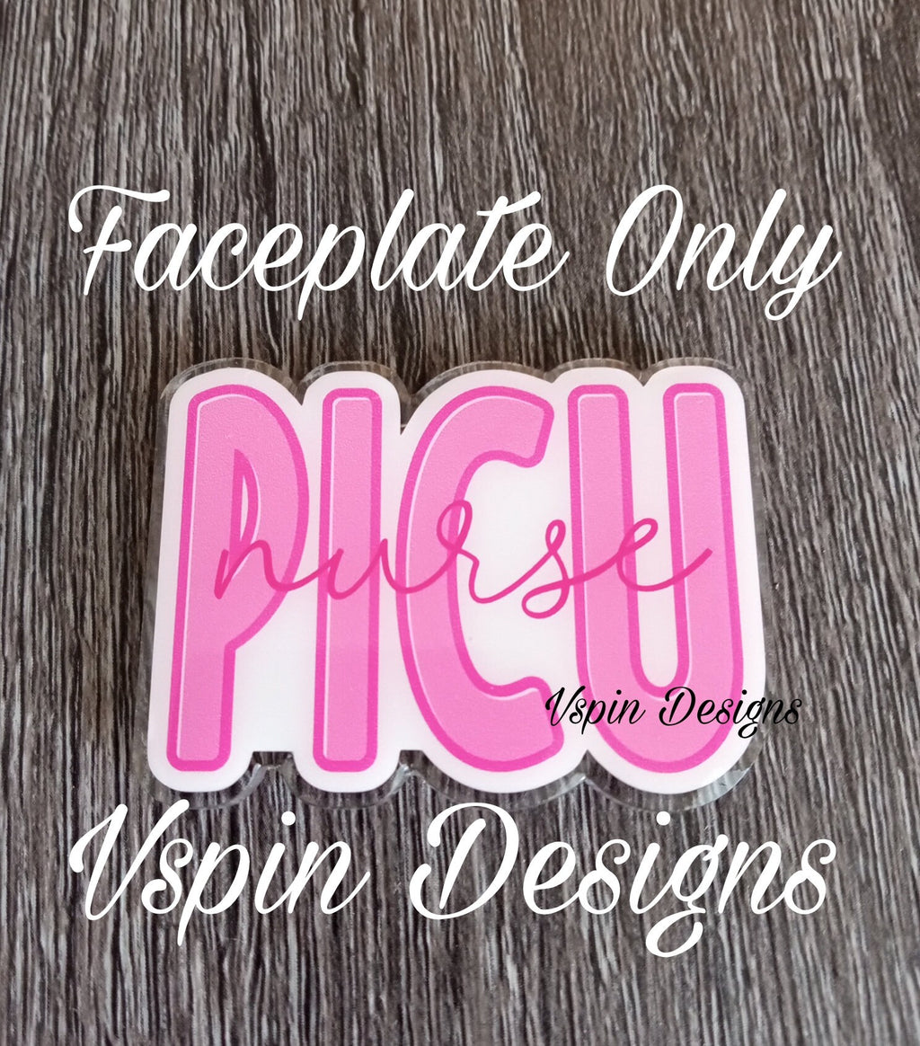 PICU Nurse Badge reel/ID Holder/card holder/nurse badge reels/Pediatric badge reels