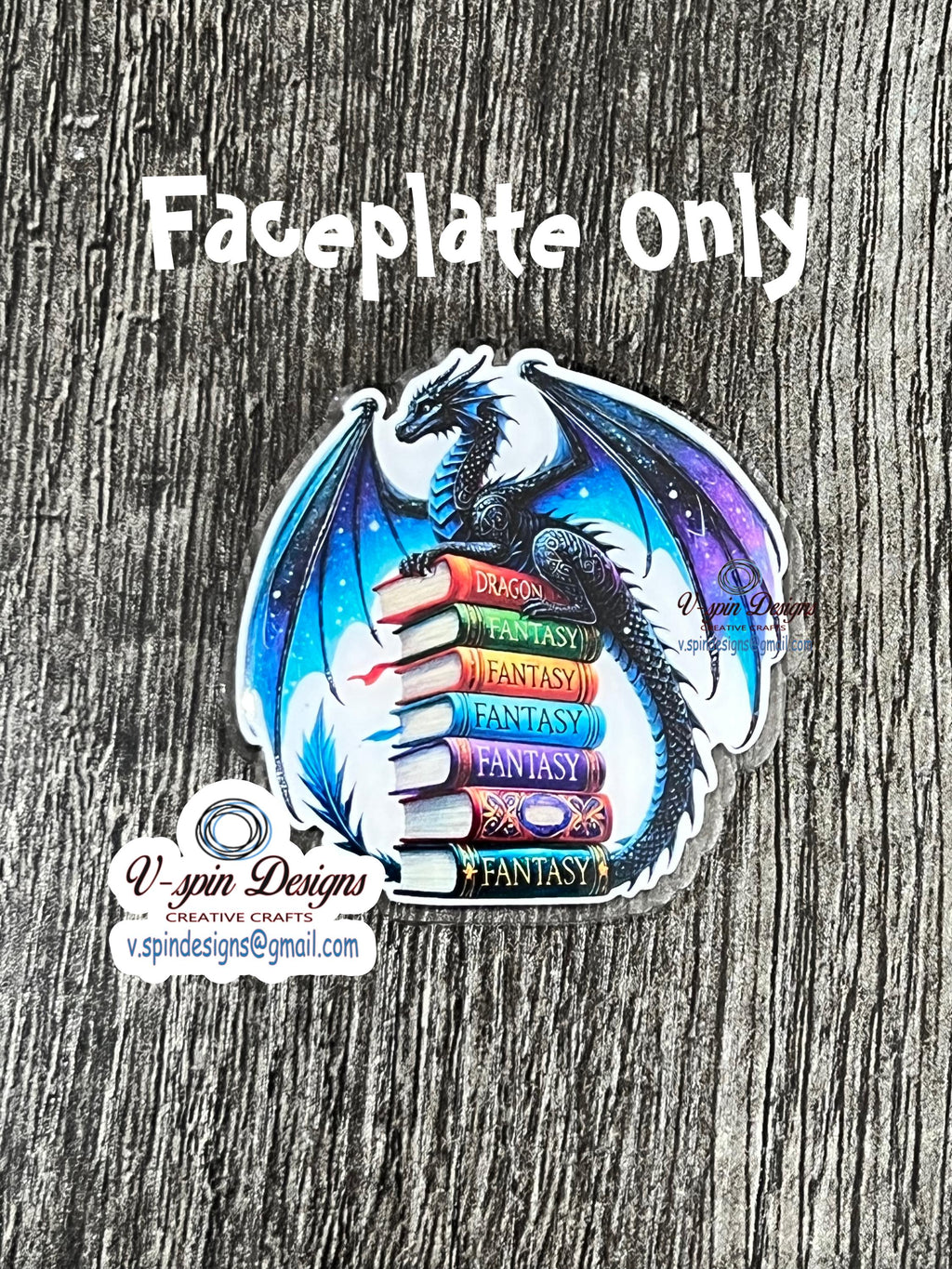 Fantasy Dragon Book badge reels/ID Holder/nurses/teachers/Book lovers/dragons