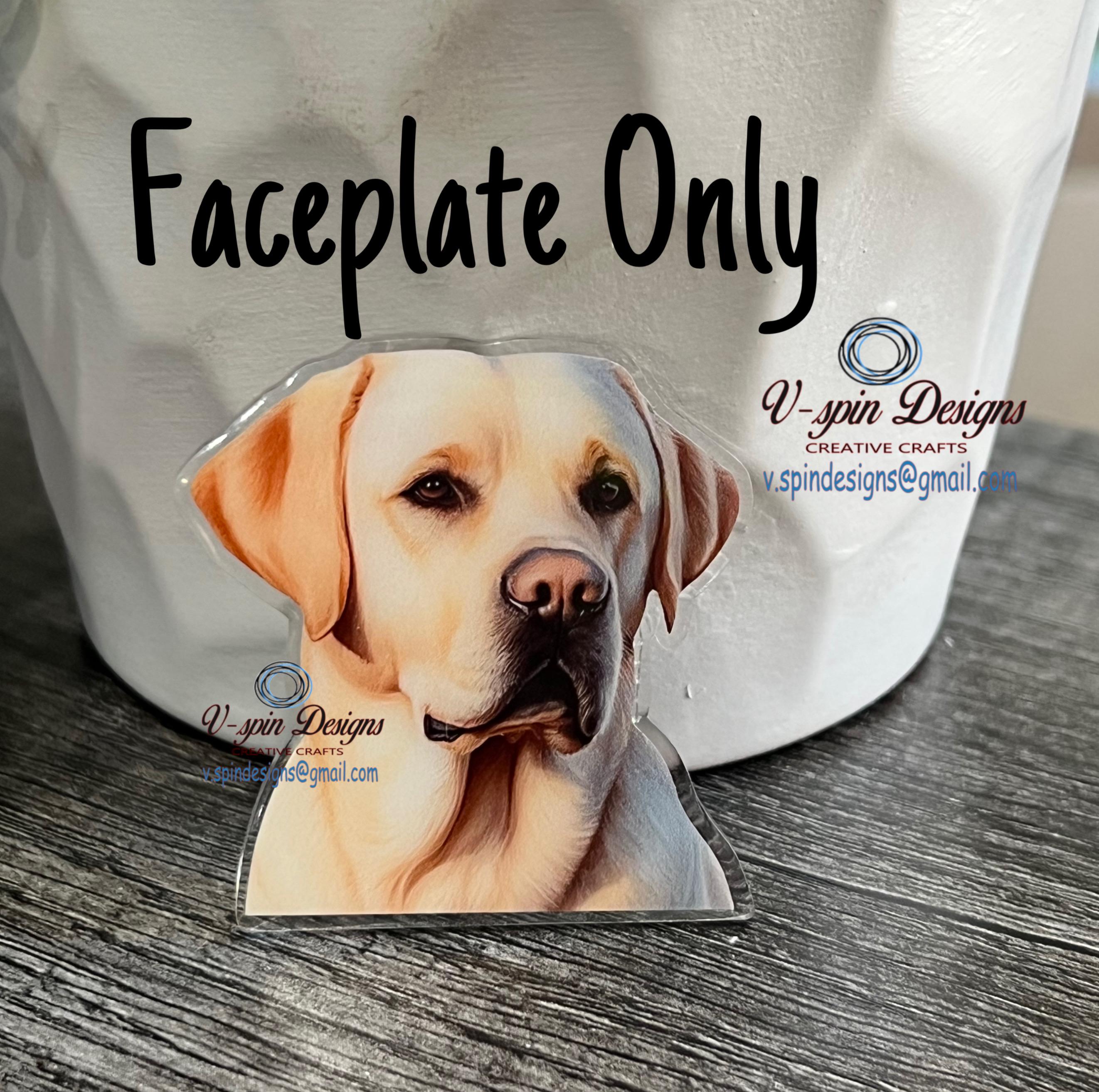 Golden Labrador Retriever Badge Reel | Retractable Acrylic ID Holder for Dog Lovers