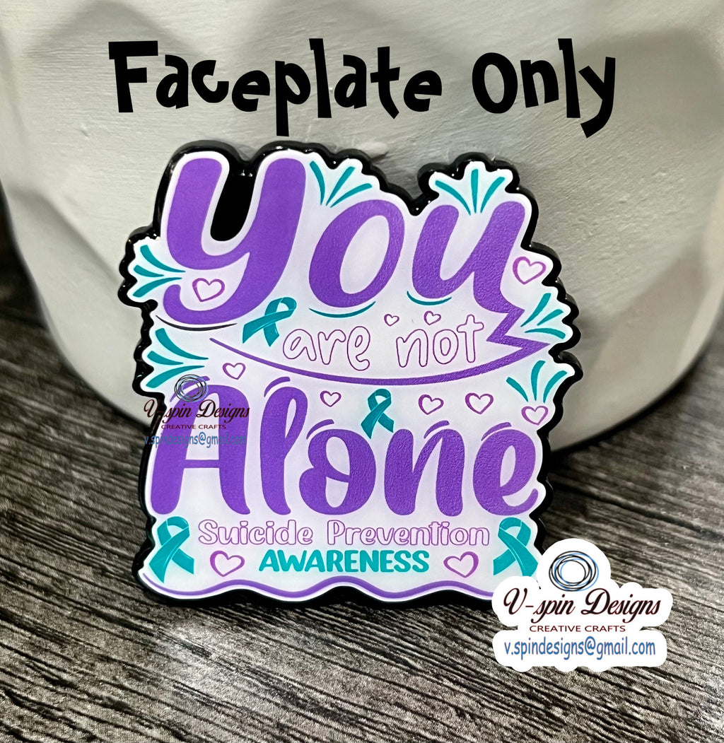 Suicide prevention “You are not alone” badge reel/ID Holder/nurses/teachers/suicide