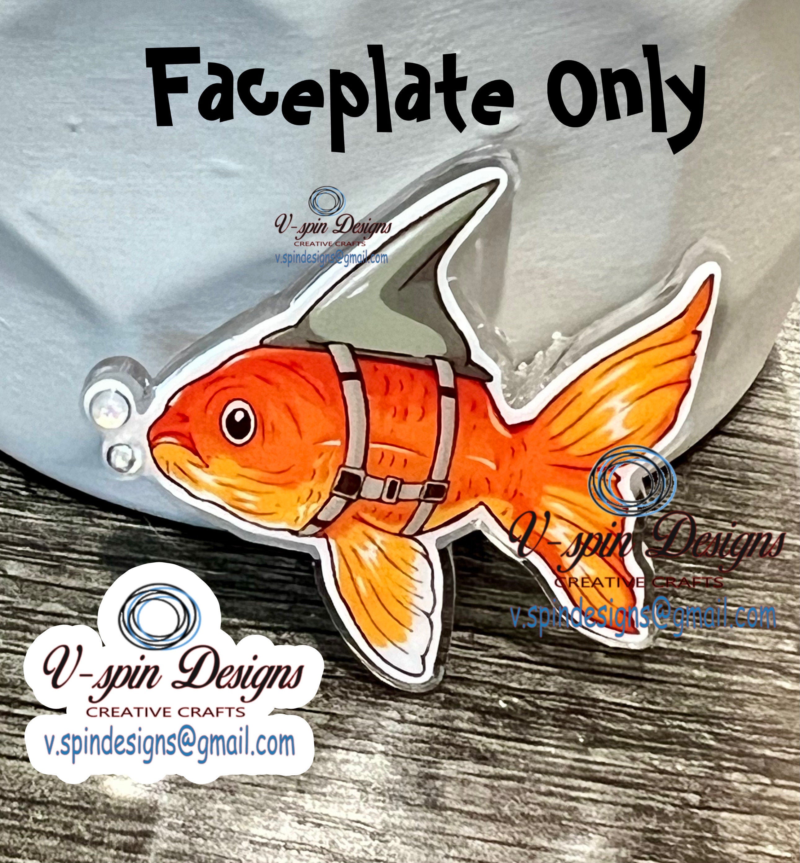 Goldfish Shark Badge reel