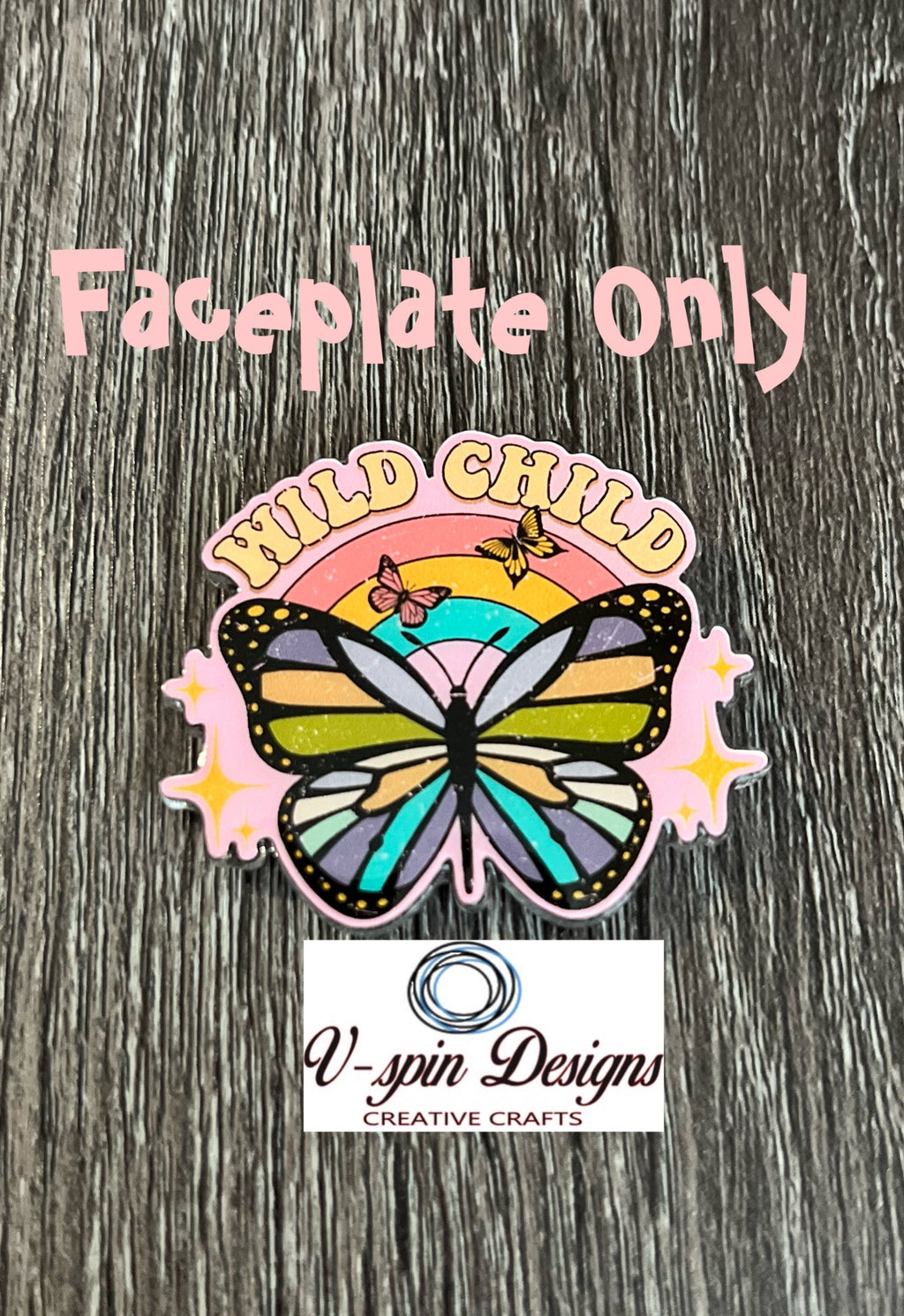 Wild Child Butterfly badge reel/ID Holder/nurses/teachers/badge holder/retro badge reels/hippie
