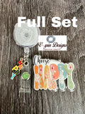 "Choose Happy" Badge Reel | Inspirational Retractable Acrylic ID Holder