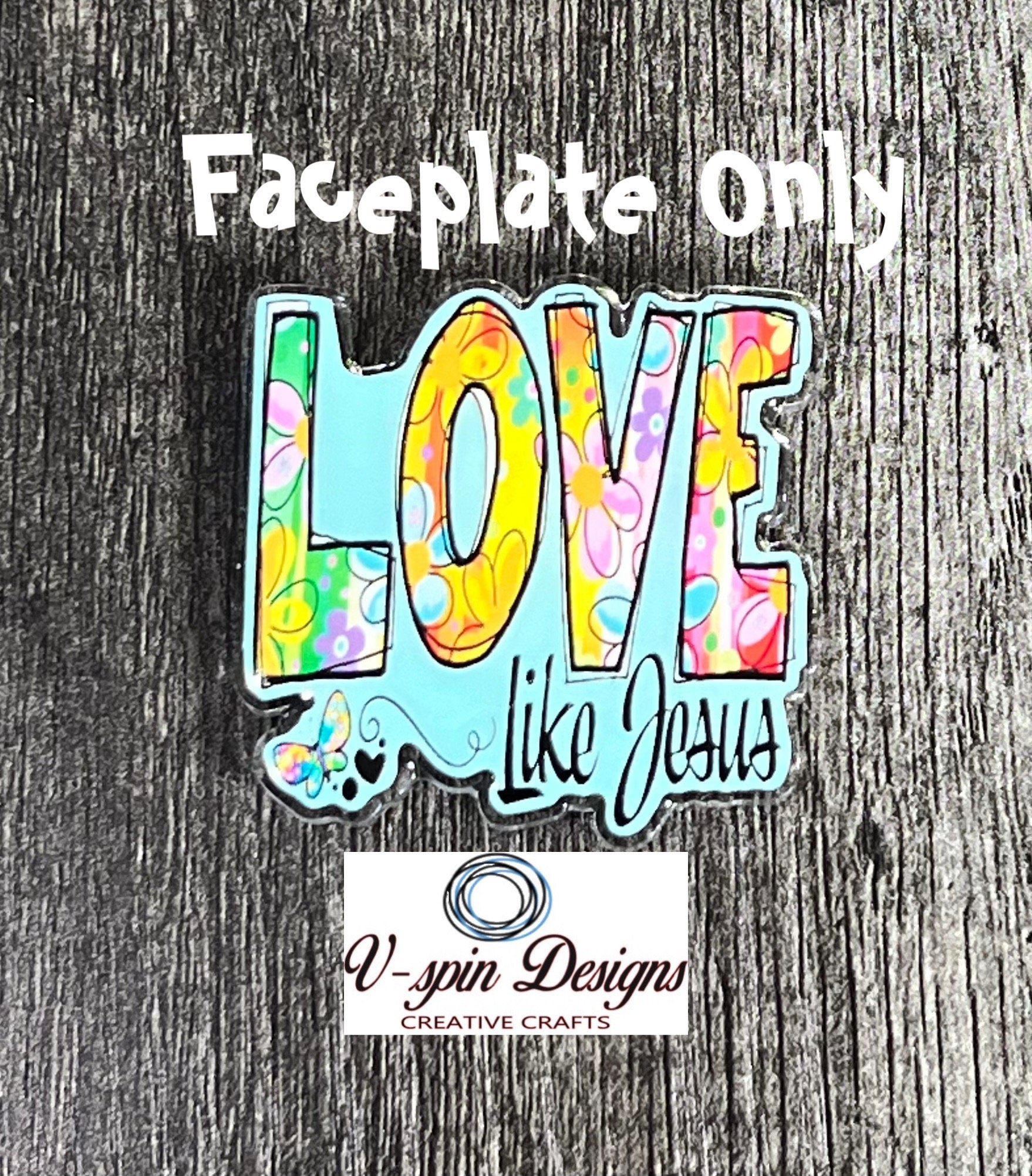 "Love Like Jesus" Badge Reel | Inspirational Retractable Acrylic ID Holder