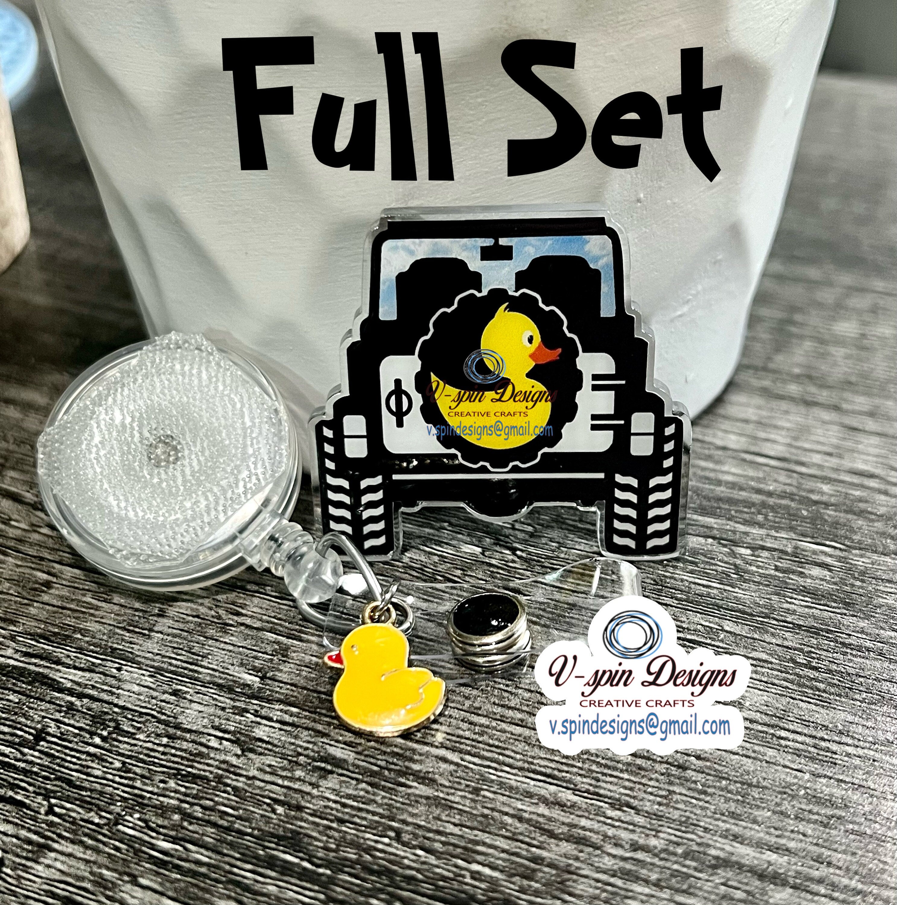 Off Road Duck badge reel/ID Holder/nurses/teachers/badge holder/duck badge reels