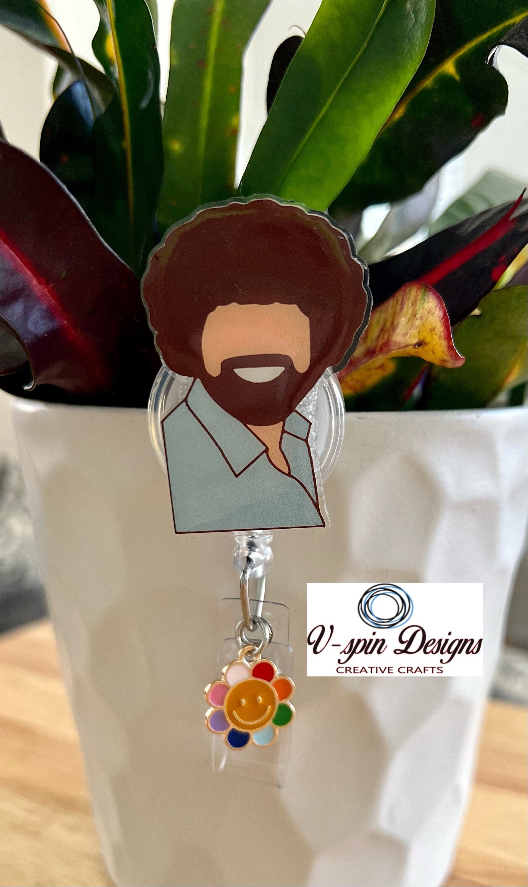 Bob retractable badge reel/ID Holder/card holder/art badge reels/funny badge reels/nurse badge reels