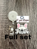Frenchie Dog Badge Reel