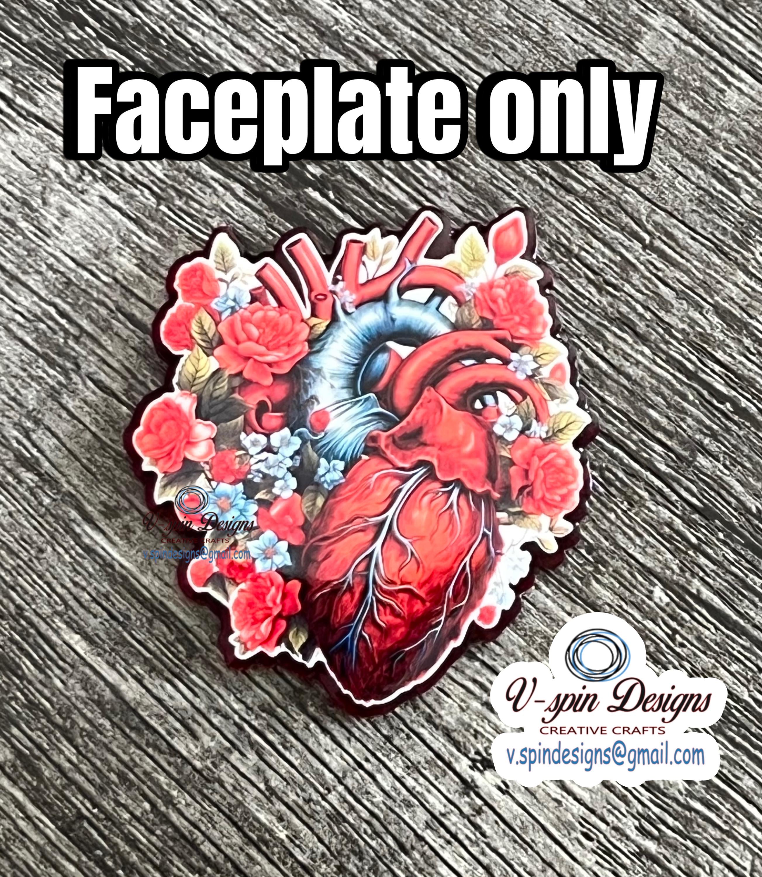 Anatomical Heart Badge Reel for Nurses/badge reel toppers/nurse badge reels/cardiology badge reels