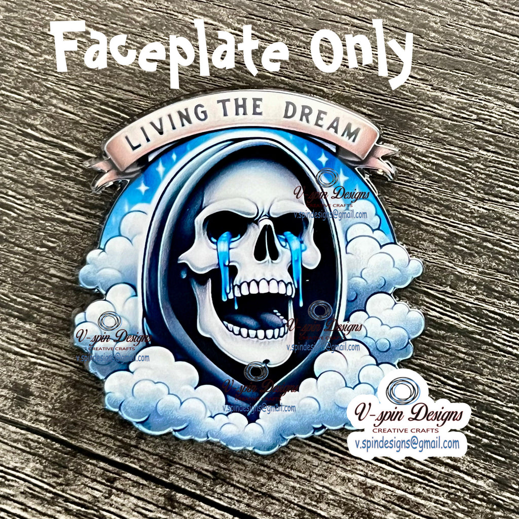 Living the Dream Badge reel/ID Holder card holder/nurse/teachers/fun/silly