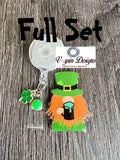 St. Patrick's Day Gnome Badge Reel | Holiday Retractable Acrylic ID Holder
