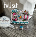 "With God All Things Are Possible" Butterfly Badge Reel | Inspirational ID Holder