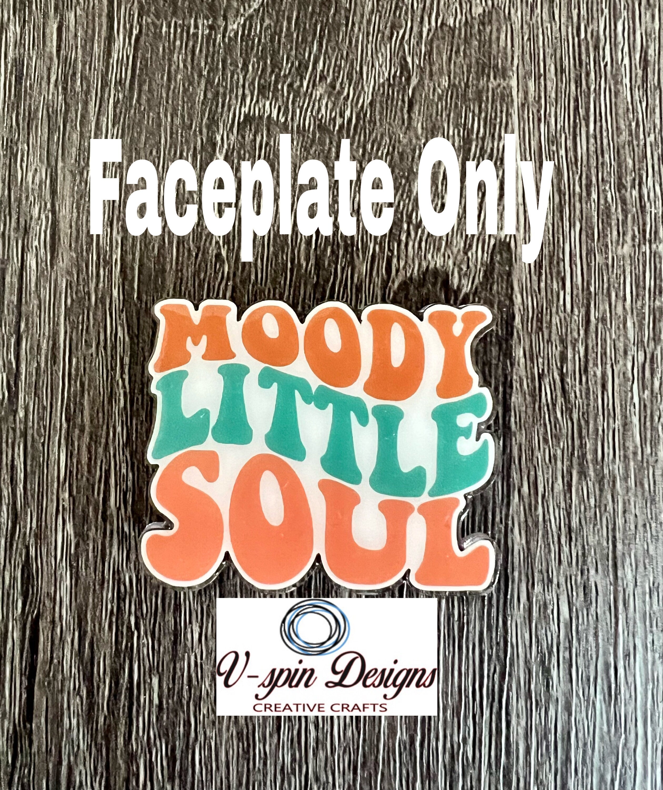 Moody Little Soul, badge reel/ID Holder/nurses/teachers/funny badge reels