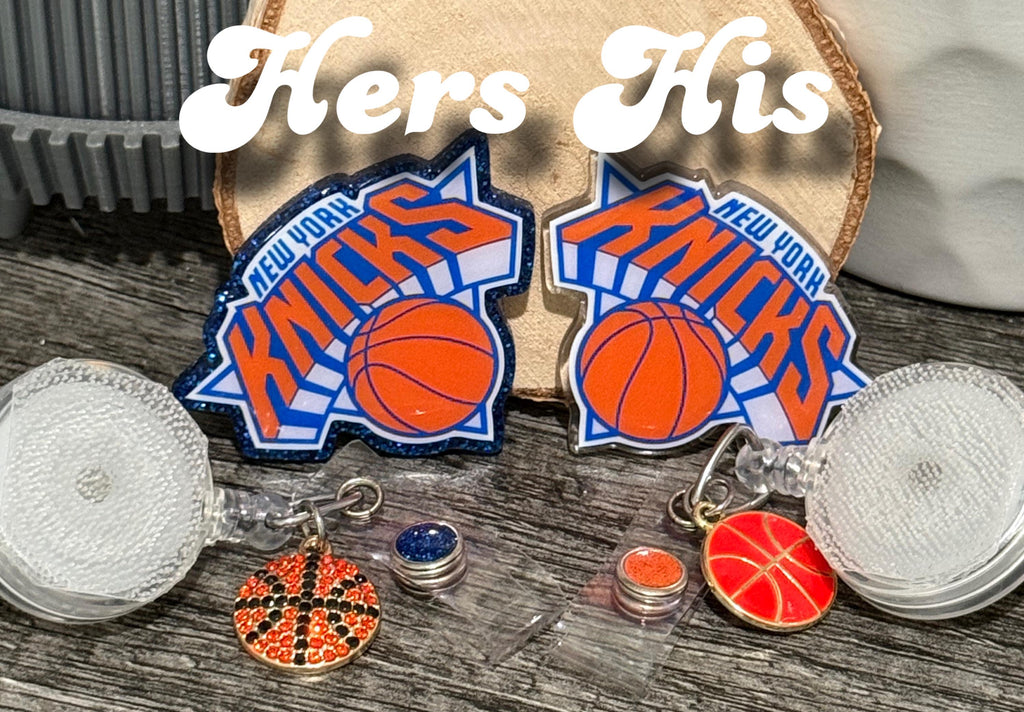 Custom Basketball Badge Reel | Sports Fan Retractable Acrylic ID Holder