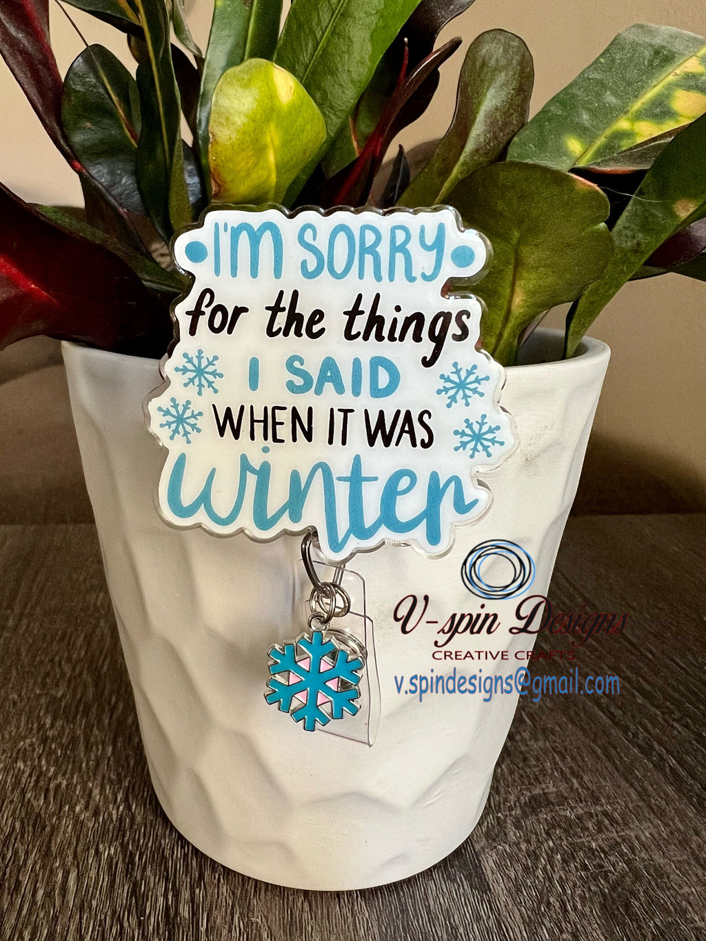 Funny “Sorry for what I said” badge reel/ID Holder/nurse badge reels/gift for teachers/funny badge reels