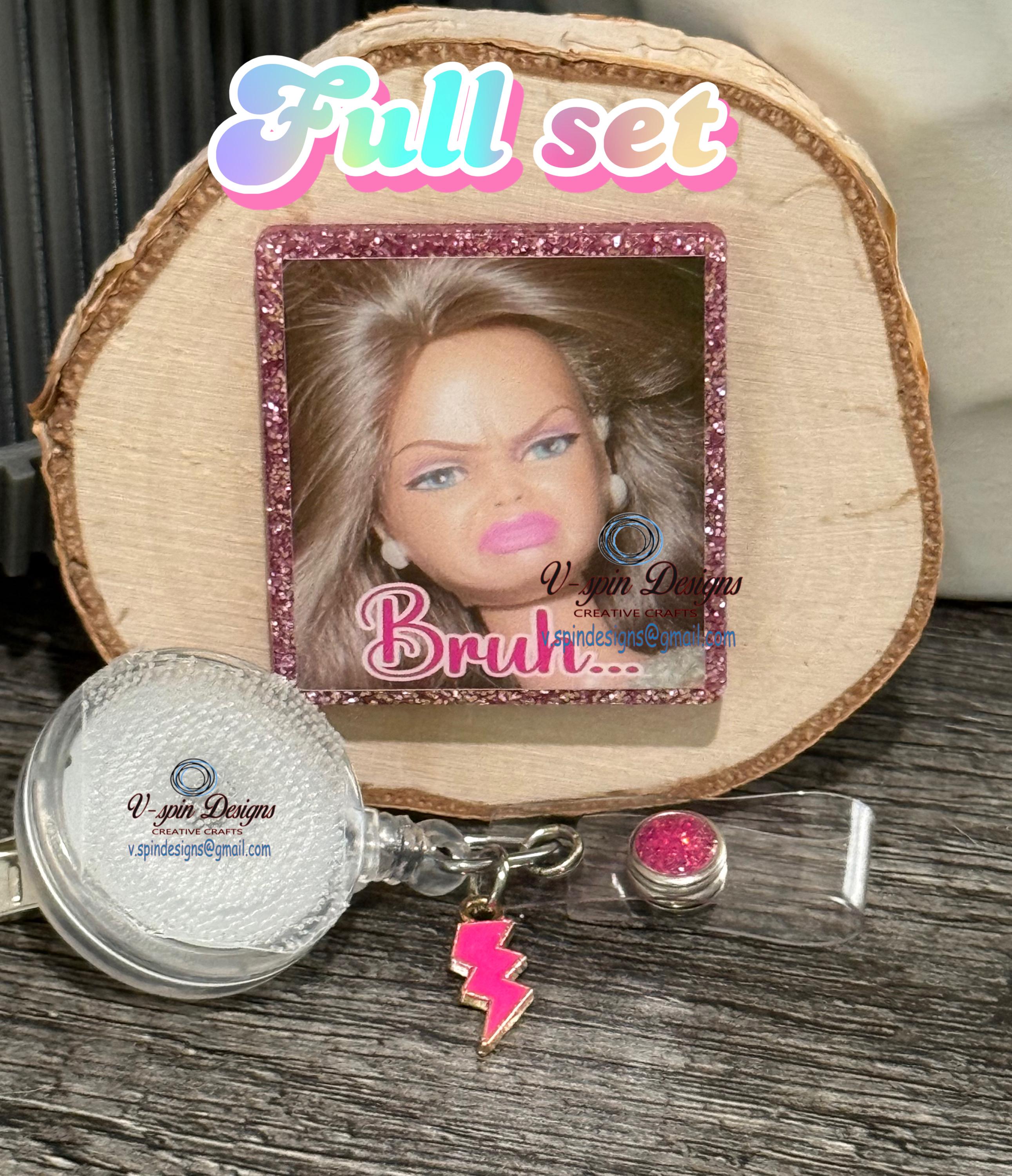 Funny Stinky face Badge reel/teacher gifts/Nurse badge reels