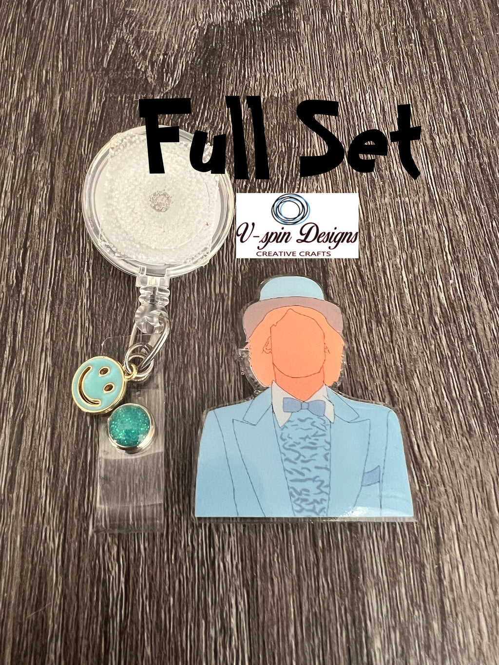 Funny Best Friends “Blue suit Best Friends” Badge reel/ID Holder card holder/nurse/teachers/fun/silly