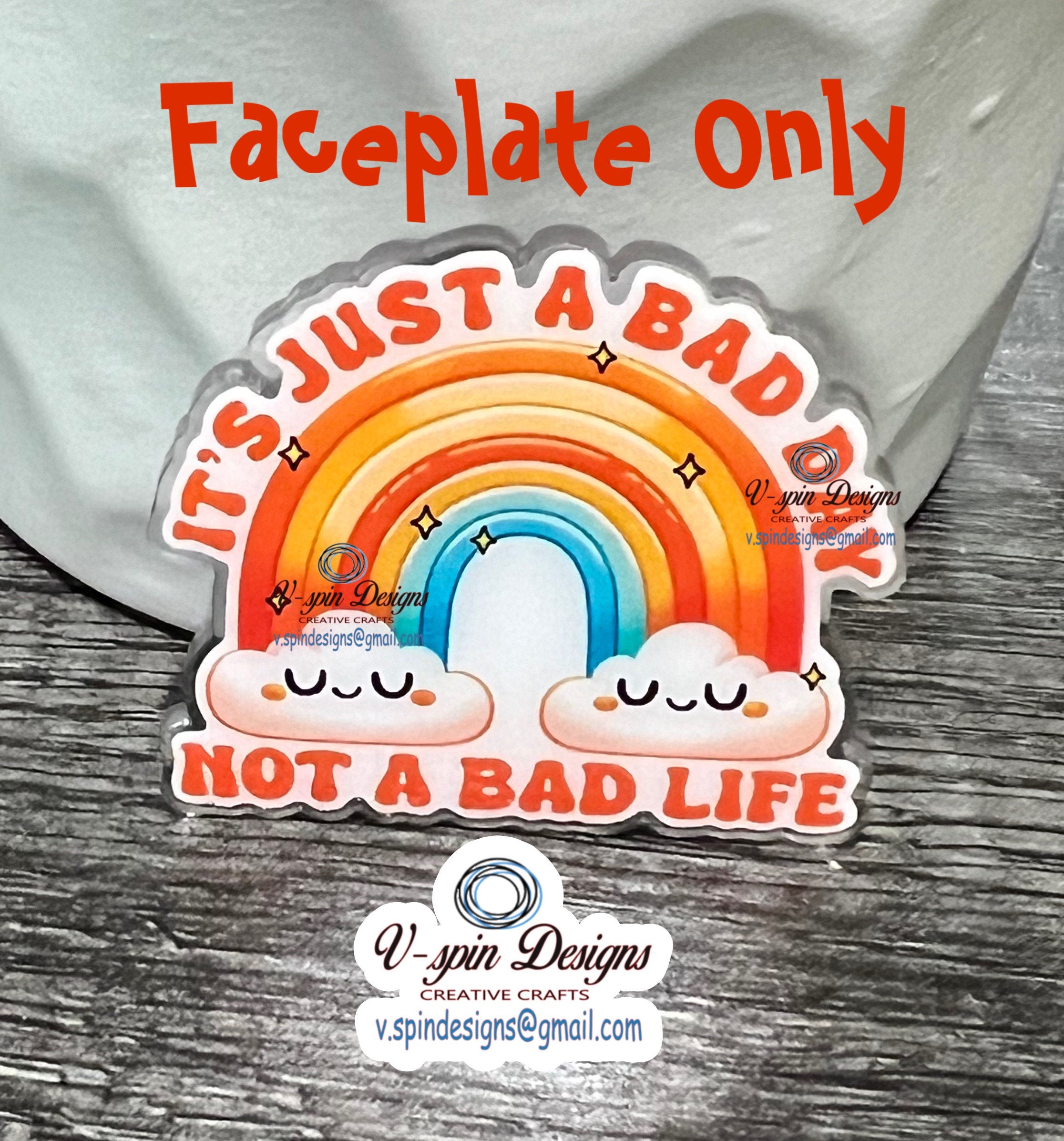 "It's Just a Bad Day, Not a Bad Life" Badge Reel | Inspirational Retractable ID Holder