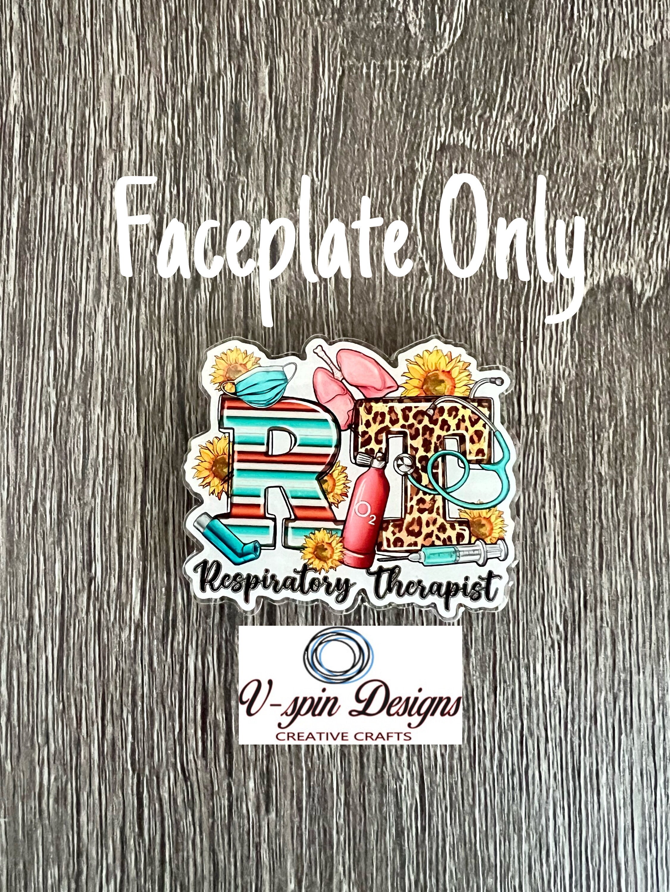 Respiratory Therapist Leopard Badge Reel | Retractable Acrylic ID Holder